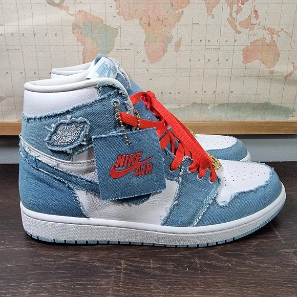 BRAND NEW Nike Air Jordan 1 Retro High OG Denim Men's Size 10.5 - Picture 2 of 12
